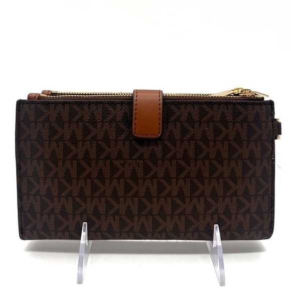 Michael Kors Large Double Zip Wallet
Wristlet Brown/Gold - Picture 5 of 9